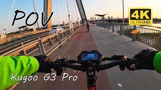 Kugoo KuKirin G3 Pro Electric Scooter City Ride POV [4K] 60 FPS