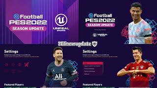 PES 2022 Season Update Concept Menu for PES 2021 by PESNewupdate