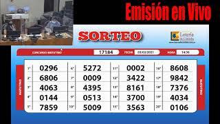 Sorteo de Quiniela Matutino N° 17184  03/02/2021 14:30hs