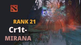 Cr1t- (Rank 21) plays Mirana Dota 2 Full Game