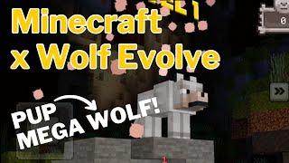 Minecraft x WOLF EVOLVE- Upgrading WOLVES to SUPER WOLVES in MINECRAFT!