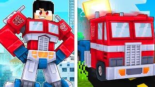 P3DRU ROBÔ virou um CAMINHÃO TRANSFORMERS no Minecraft