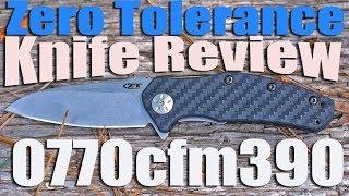 Zero Tolerance 0770 CFM390.  Big-ish and light! 3.25 inch, 3 oz carbon fiber!