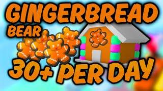 How to get 30+ GINGERBREAD BEARS PER DAY in Beesmas 2024 (BEE SWARM SIMULATOR)