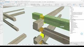 Перерубы. Моделирование в архикаде домов из профильного бруса. Кейсы.