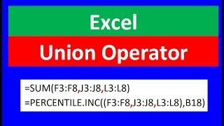 Excel Union Operator For Aggregate, Statistical & Finance Functions - Excel Magic Trick 1569