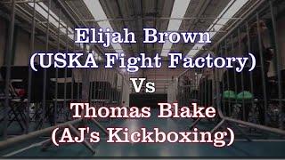 Elijah Brown (USKA) Vs Thomas Blake (AJ's Kickboxing) - TMA Rising Stars 2