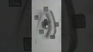 Art with harsh gautam 1| realistic eye | like and subscribe please