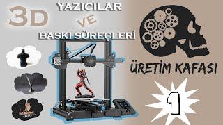 ÜRETİM KAFASI-1 | ENDER 3 V2 İNCELEME, YAZICI AYARLARI, BASKI SÜRECİ VE CURA AYARLARI (ÇEKİLİŞ VAR!)