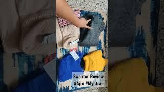 From where I bought sweaters in better prices #sweater #ajio #myntra #myntrawinterwear #review #haul