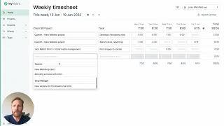 My Hours Timesheets Overview