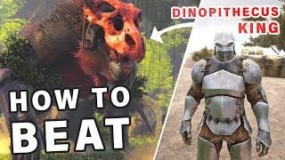 How to BEAT the Dinopithecus KING BOSS ► Ark Lost Island Map