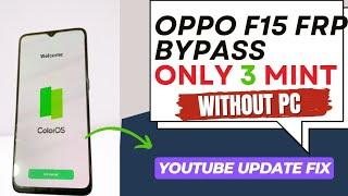 Oppo f15 frp bypass 2024 just 3 mint without pc fix all errors