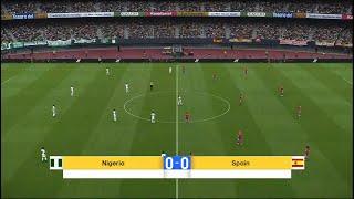 Nigeria vs Spain | Friendly match | PES 2021 | PC Gameplay | 4K