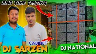 Dj National  New Setup 2nd Time Testing || Dj Sarzen Cabinet From Jharkhand || KABITA STUDIO