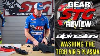 How To Disassemble and Wash The Alpinestars Tech Air 5 Plasma Airbag System from SportbikeTrackGear