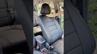 Installed a custom black leather seat covers for Toyota Yaris