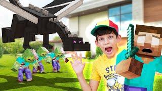 Minecraft Animation with Ender Dragon and Jason