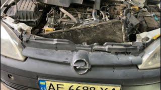 Замена радиатора. Opel Combo C 1.3d. + Замена масла и фильтров.