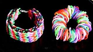 Браслет из резинок для начинающих. Браслет Лентяй. Rainbow Loom