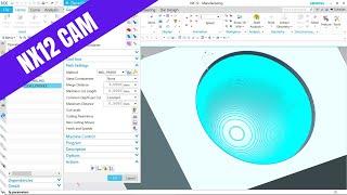 #NX12 #CAM #TUTORIAL FOR #BEGINNERS #3AXIS #MILL #CONTOUR