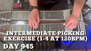 Pedal Steel Everyday - Day 945 - Intermediate Picking Exercise (1-4 at 120bpm)