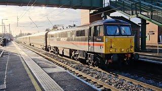 Locomotive Services LTD 87002 & 82139 Run 1Z86 London Euston To Edinburgh At Leyland WCML