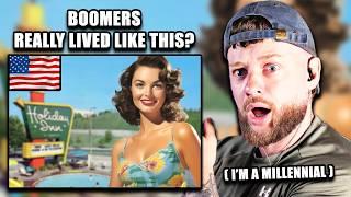 British Millennial SHOCKED at how "American Boomers Spent Their Summer Vacation"