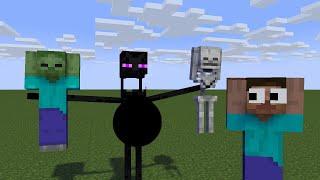 Enderman Vores 3 Mobs in 60 secs  (Minecraft Animation) Shorts