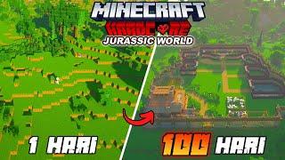 100 HARI DI MINECRAFT HARDCORE JURRASIC PARK!!