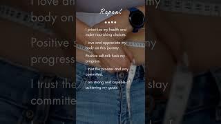 5 Powerful Affirmations for Weight Loss | Lose Weight with Positive Thinking  #affirmations