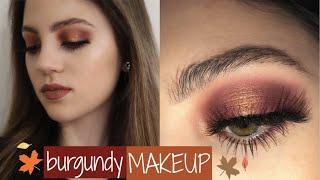 BURGUNDY SMOKEY EYE | FALL MAKEUP TUTORIAL