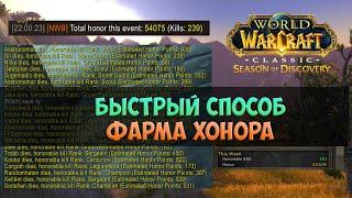 Успей до нерфа! Быстрый фарм хонора 🟨 Season Of Discovery WoW Classic