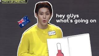 TNX kyungjun speaking english with an aussie accent moments