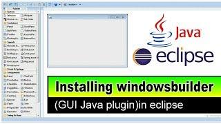 installing windowbuilder GUI designer plugin on eclipse