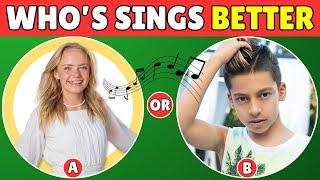 Guess Who Is Singing?2025 | Salish Matter, Payton Delu, Royalty Family, MrBeast#guesswhosinging#quiz