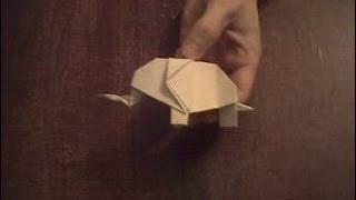 Оригами слон из бумаги Origami Elephant Paper