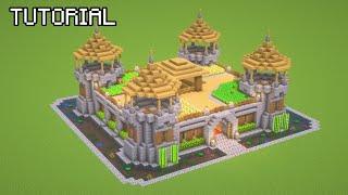 Minecraft: How to Build Large CASTLE Tutorial (#2)