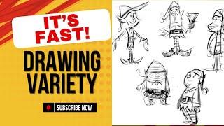 It's Fast, How to Draw Variety Quickly | Stephen Silver