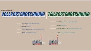 Vollkostenrechnung Teilkostenrechnung Unterschied | Beispiel | KLR | wirtconomy