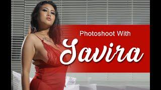 Photoshoot with SAVIRA | model cantik lingeri merah siEMBEM yang ulala baget... RE-UP