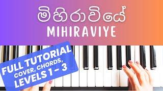 Mihiraviye - Shihan Mihiranga | Both hands Piano Tutorial | Level 1 - 3| Slow | Notes