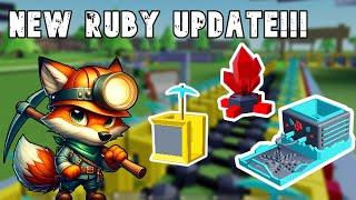 RUBY UPDATE! New Block Breaker, Ruby, & Snow Maker! (BLOCK TYCOON)