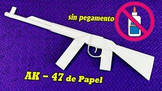 Origami Armas Ak47 | Cómo Hacer Pistola De Papel Sin Pegamento