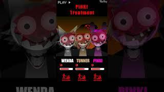 HP Bar Wenda Tunner Pinki in Different TREATMENT Mods!  #sprunki  #incredibox