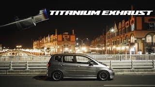 R-TUNE TITANIUM MUFFLER X SOKUDO EXHAUST ON HONDA JAZZ / FIT GD3 VTEC MANUAL !!