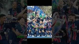 Psg Finally Won Their First UCL Trophy️ #shorts #ronaldo #psg #messi #shortsvideo