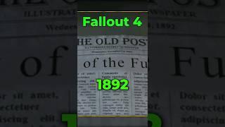 1892 Newspaper in Fallout  (??)  ||  FALLOUT 4  #fallout #fallout4 #shorts #gaming