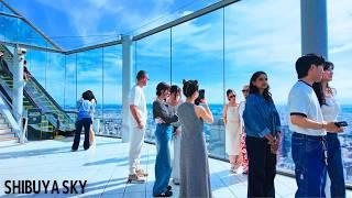 4KFell in Love with Sky Looked Like Painting!! at Shibuya Sky in Shibuya Tokyo Japan 2025