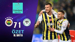 Fenerbahçe 7-1 T. Konyaspor Maç Özeti